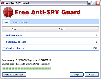 Free Anti-SPY Guard Scan